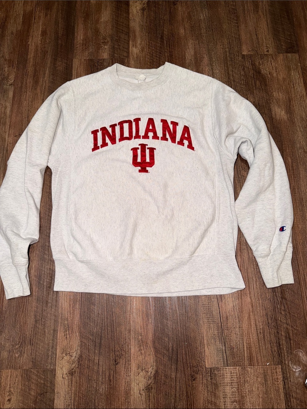 Champion Reverse Weave Indiana University IU Crew Neck Sweatshirt Sz S